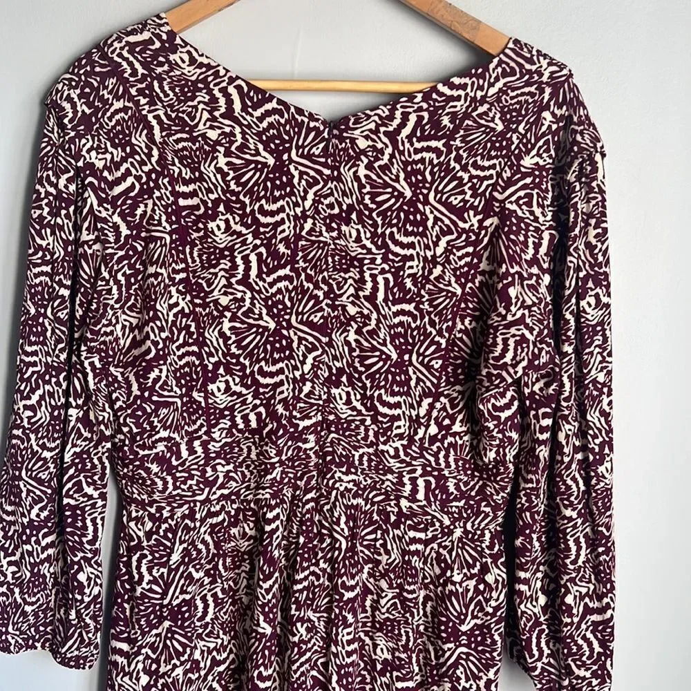Ba&Sh Lia Printed Mini Dress in raisin - Picture 13 of 15